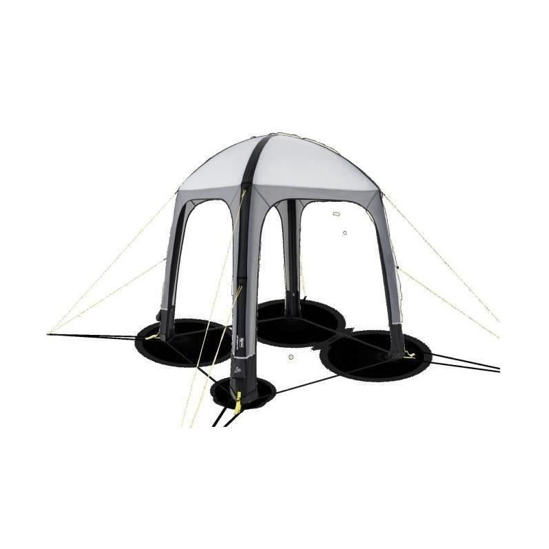 Inflatable shelter - KAMPA - AIR Shleter 200 - 2 x 2 m - Grey and blac