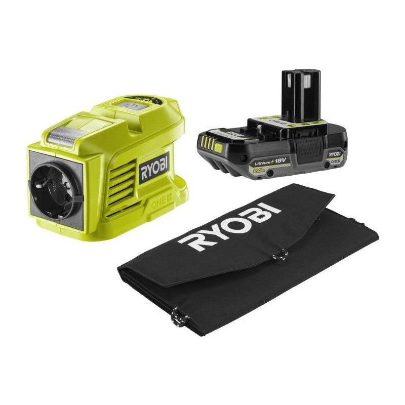 Travel Kit - RYOBI - 21 W Solar Panel + RY18BI150B-0 Transformer / Cha