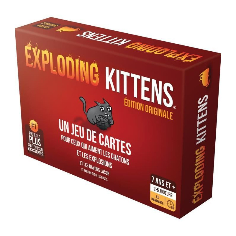 Asmodee - Exploding Kittens: The Basic Game (2022 Edition) - Board gam