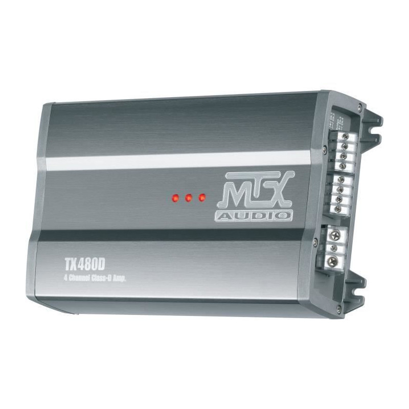 MTX TX480D Amplifier 12V 4 Channel Class-D 4x80W RMS Aluminum