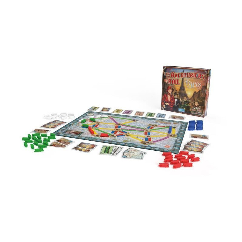 Ticket to Ride Paris - Asmodee - Ages 8 and up