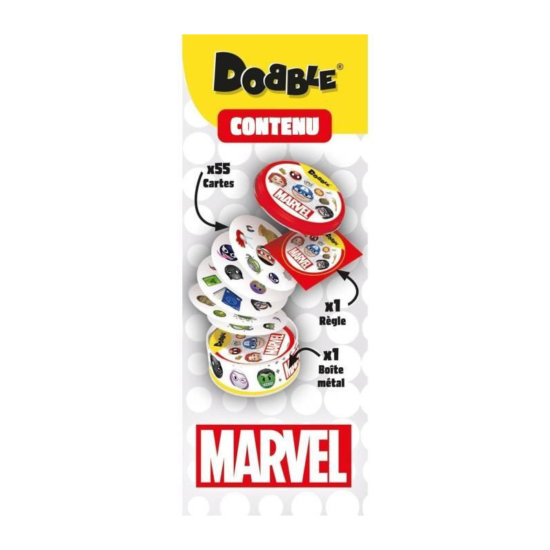 Party game - ASMODEE - Dobble: Marvel Emoji (Eco Sleeve) - 6 years old