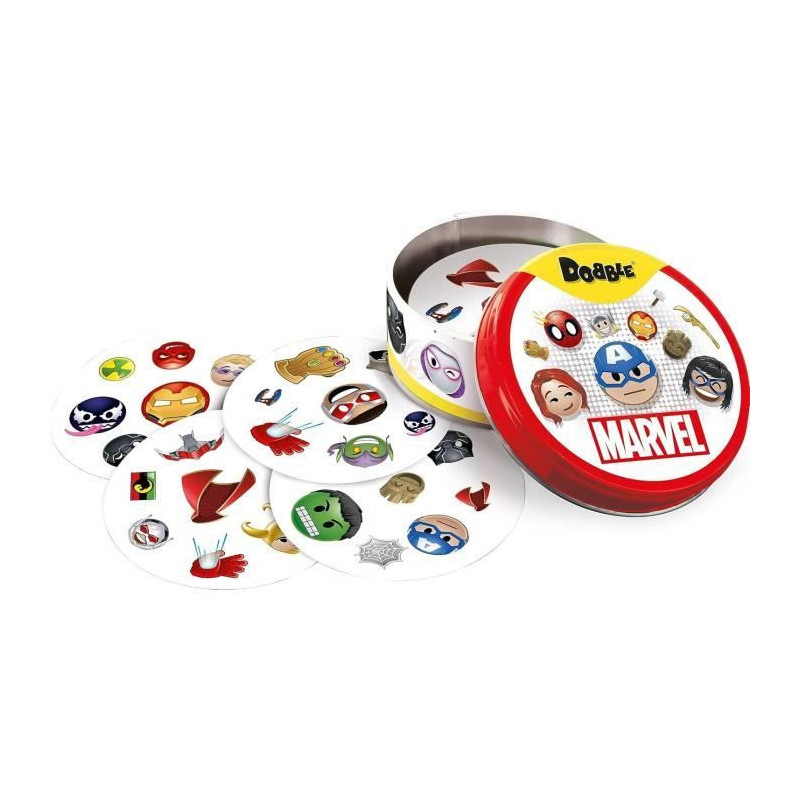 Party game - ASMODEE - Dobble: Marvel Emoji (Eco Sleeve) - 6 years old