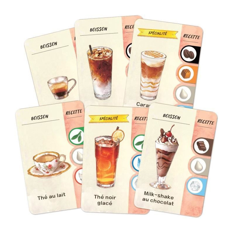 Management game - ASMODEE - KBGCR01FR - Coffee Rush - 2 players or mor