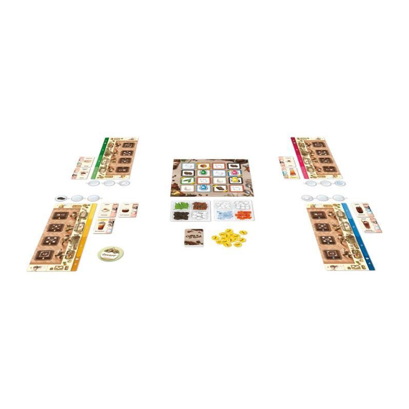 Management game - ASMODEE - KBGCR01FR - Coffee Rush - 2 players or mor