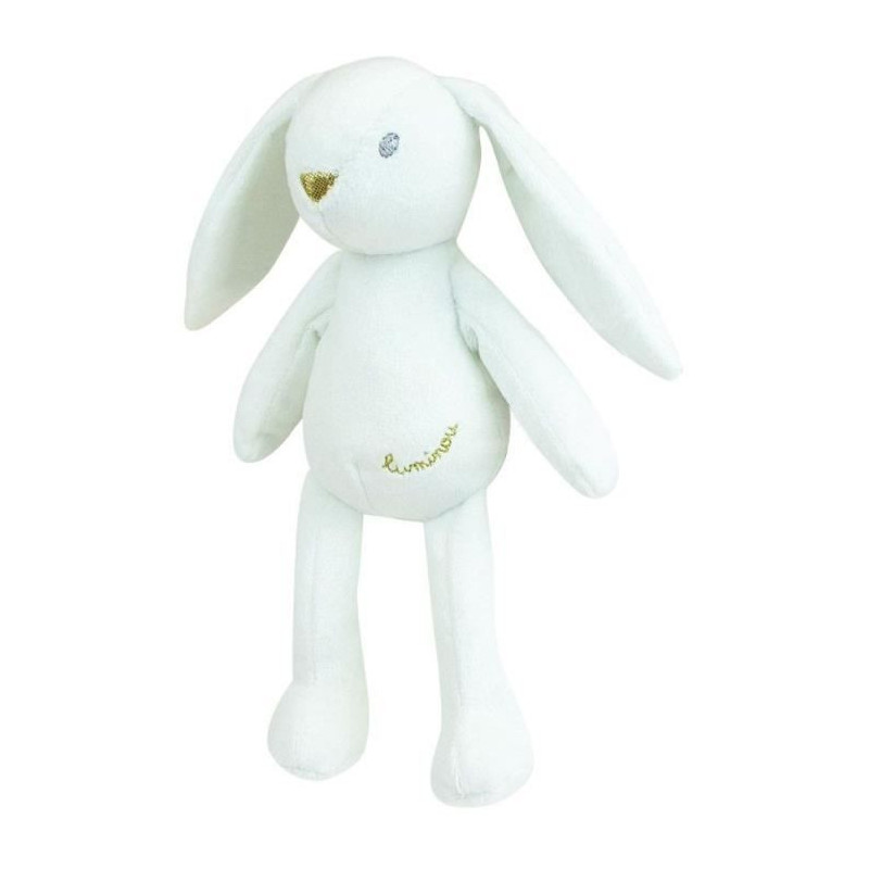 JEMINI Luminou White rabbit Natural luminous soft toy works without ba