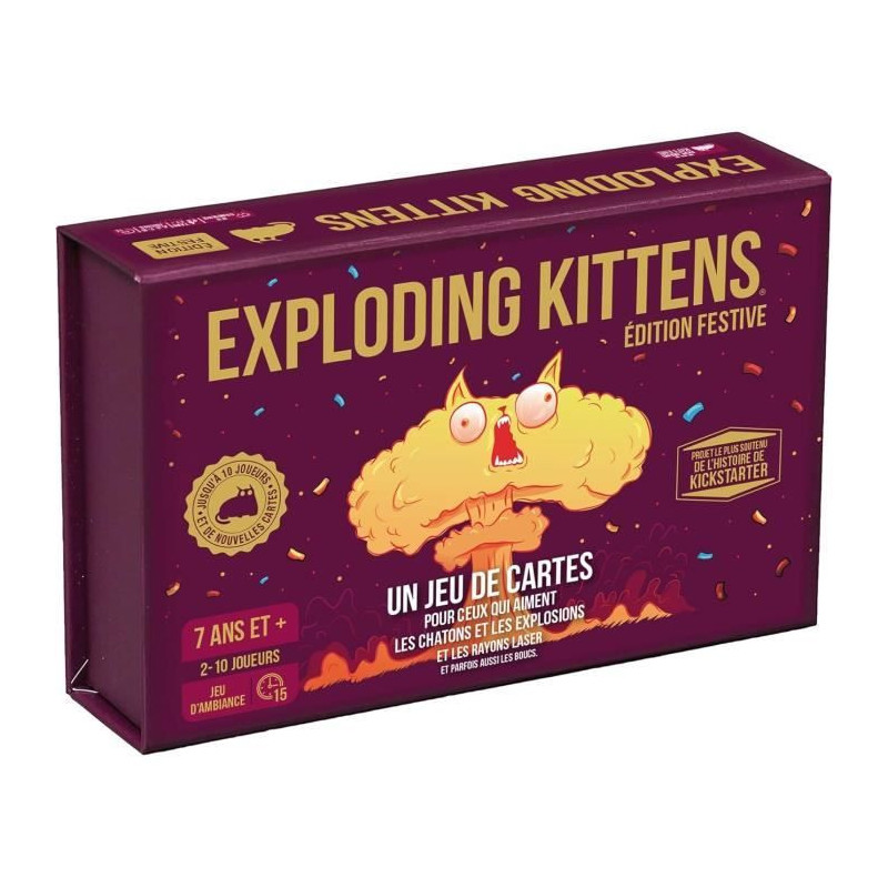 Party game - ASMODEE - Exploding Kittens: Festive Edition - For Adults