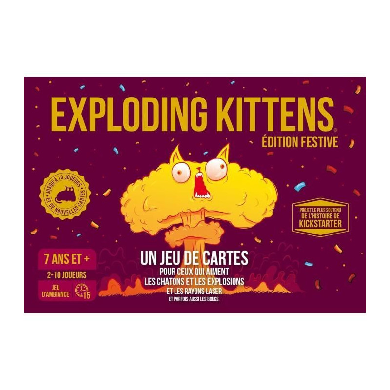 Party game - ASMODEE - Exploding Kittens: Festive Edition - For Adults