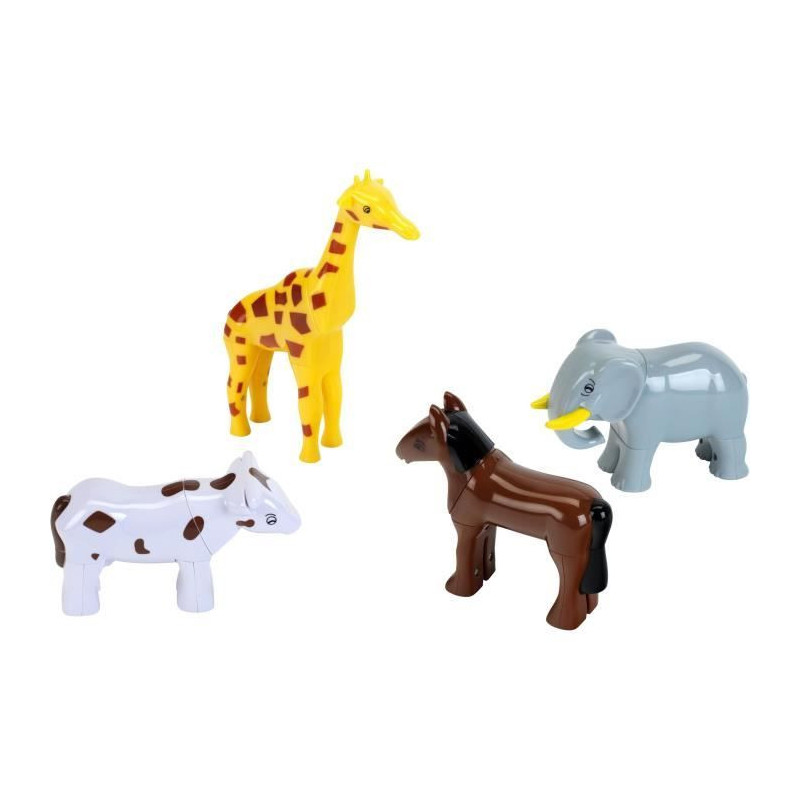 Magnetic Animals - KLEIN - 0071 - 4 Large Funny Animals Puzzle, Bag -
