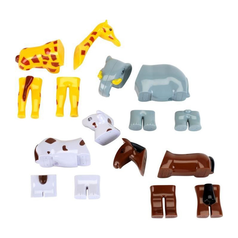 Magnetic Animals - KLEIN - 0071 - 4 Large Funny Animals Puzzle, Bag -