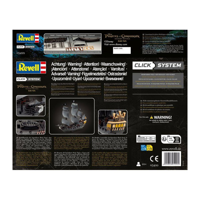 REVELL Easy-Click Black Pearl 05499 Plastic Model