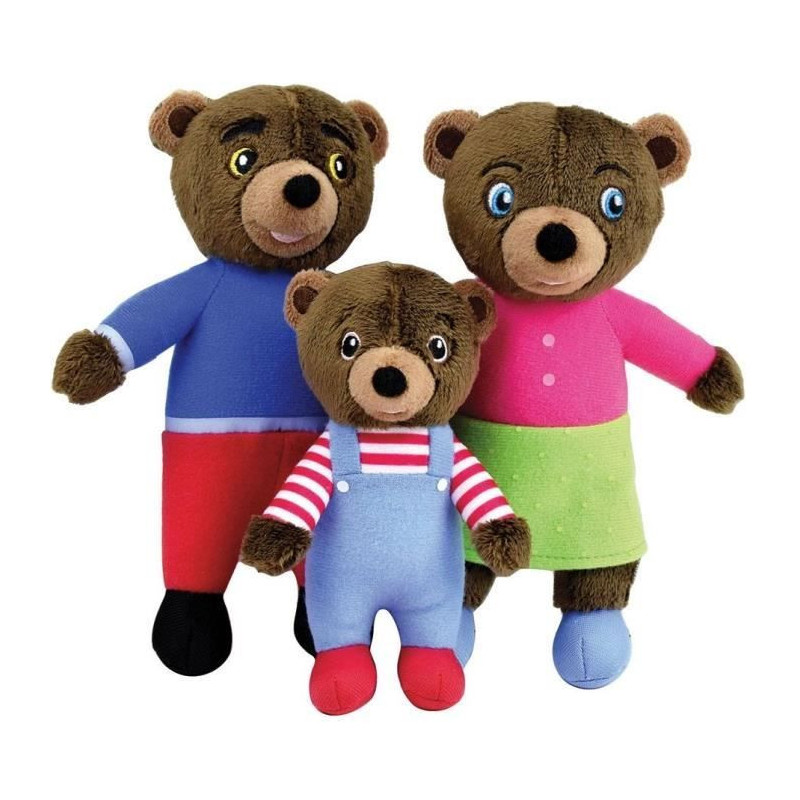 Plush box - LITTLE BROWN BEAR - JEMINI - Family: Mama bear, Papa bear