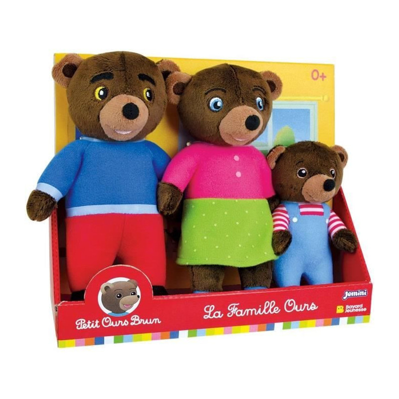 Plush box - LITTLE BROWN BEAR - JEMINI - Family: Mama bear, Papa bear