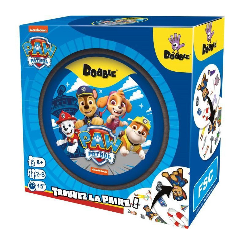 Dobble: Paw Patrol|Zygomatic - Board game - 5 mini-games - from 6 year
