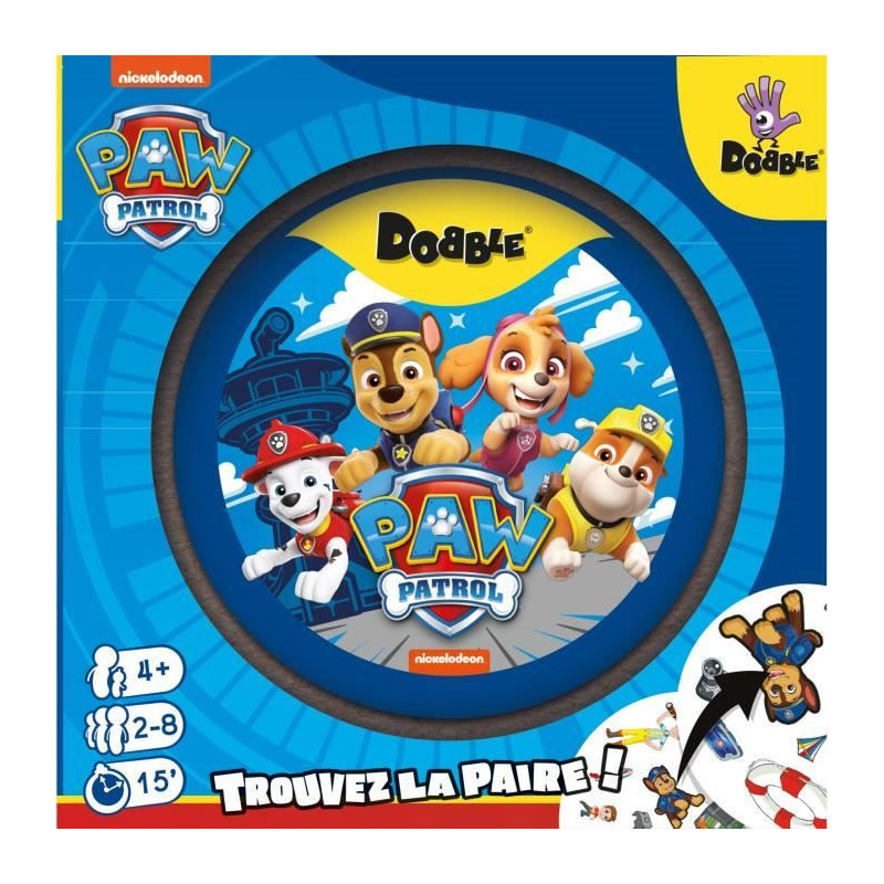 Dobble: Paw Patrol|Zygomatic - Board game - 5 mini-games - from 6 year