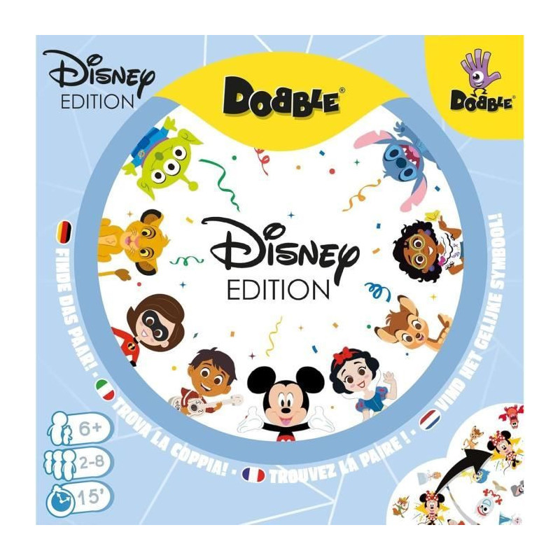 Dobble: Disney 100 years|Zygomatic - Board game - 5 mini-games - from