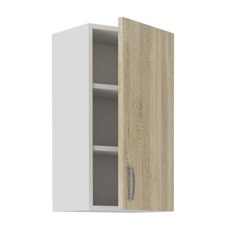 SARA high cabinet - 1 door - Sonoma oak decor - L40xD31xH71.5 cm - Mad