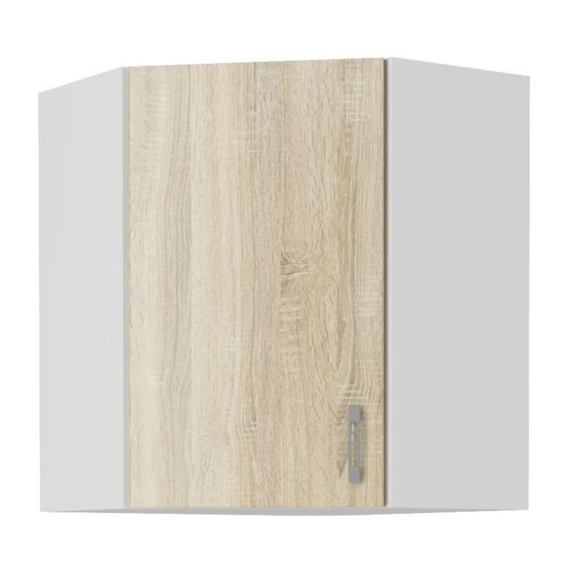 SARA corner tall unit - Sonoma oak decor - L59xD59xH71.5 cm - Made in