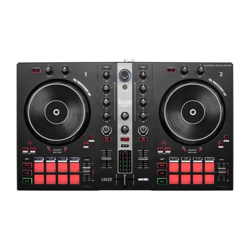 Hercules DJControl Inpulse 300 MK2 PC Speaker - USB DJ Controller - 2