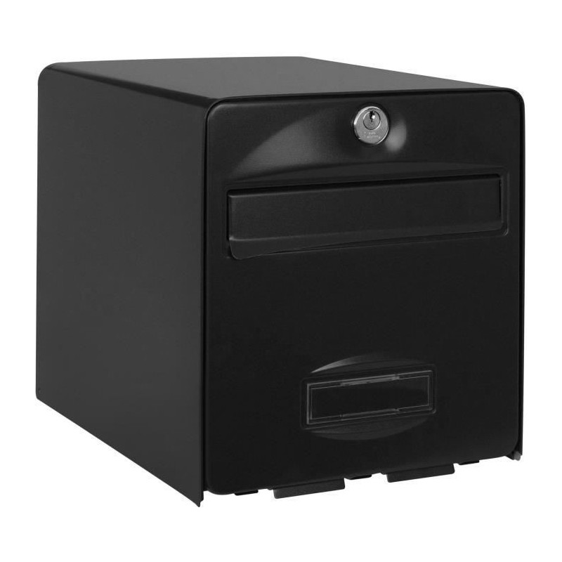 BURG WACHTER Galvanized Steel Balthazar Letterbox - 1 Door - Black