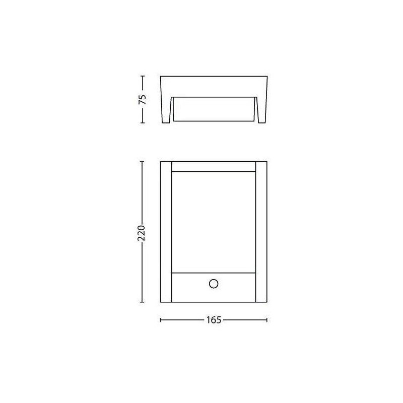 Philips Exterior Applique Arbor Ir 1x6w 230V - Anthracite