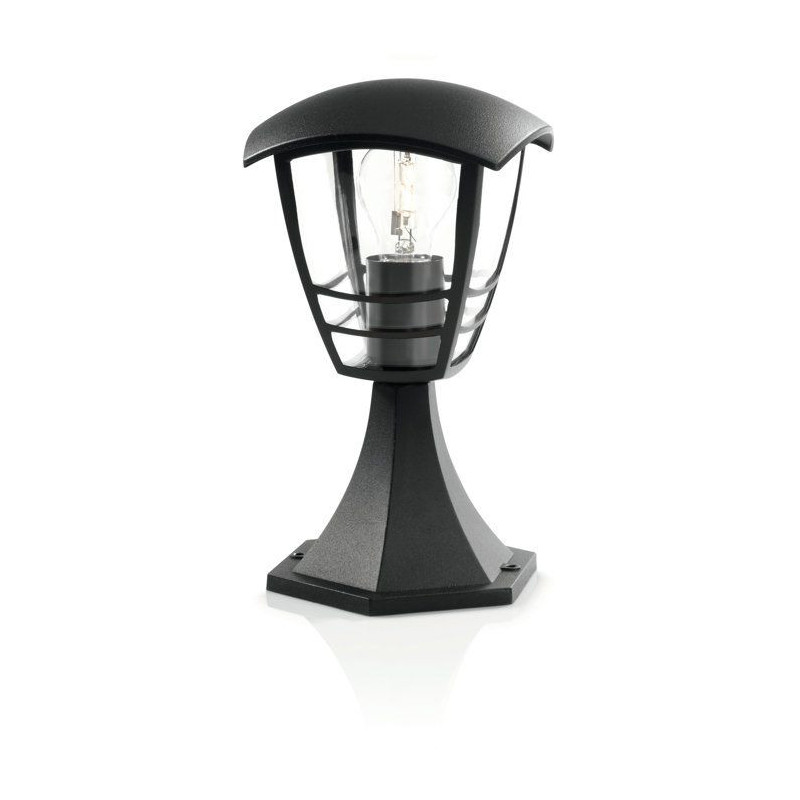 CREEK-Outdoor Bollard Metal H30cm Black Philips