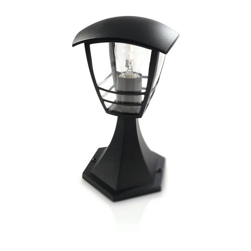 CREEK-Outdoor Bollard Metal H30cm Black Philips