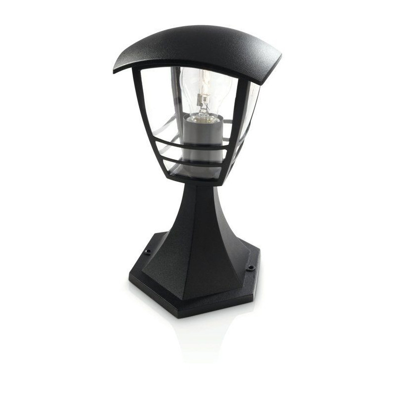 CREEK-Outdoor Bollard Metal H30cm Black Philips