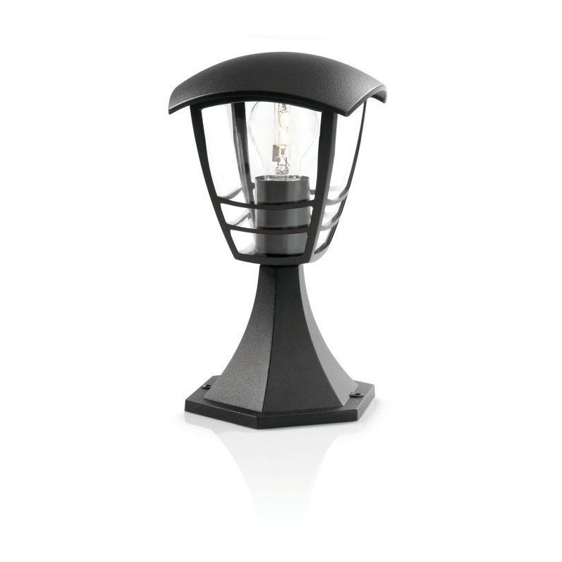 CREEK-Outdoor Bollard Metal H30cm Black Philips