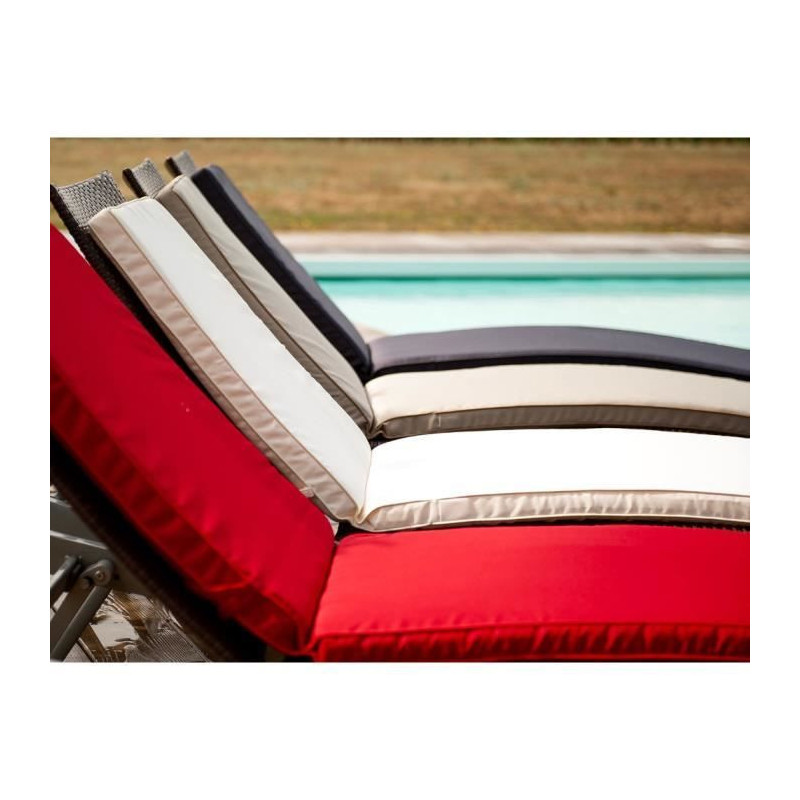 JARDIN PRIVATE MONTE CARLO sun lounger cushion - 185 x 55 x 6 cm - Ivo