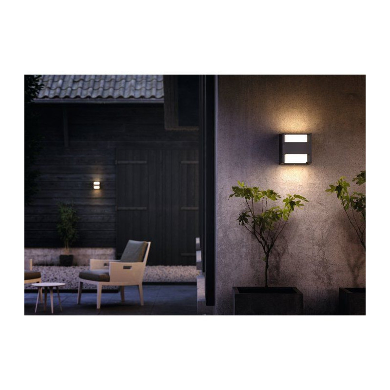 PHILIPS Arbor outdoor wall lamp 2x4,5W 230V - Anthracite