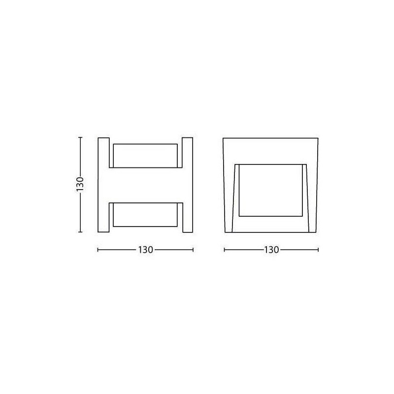 PHILIPS Arbor outdoor wall lamp 2x4,5W 230V - Anthracite
