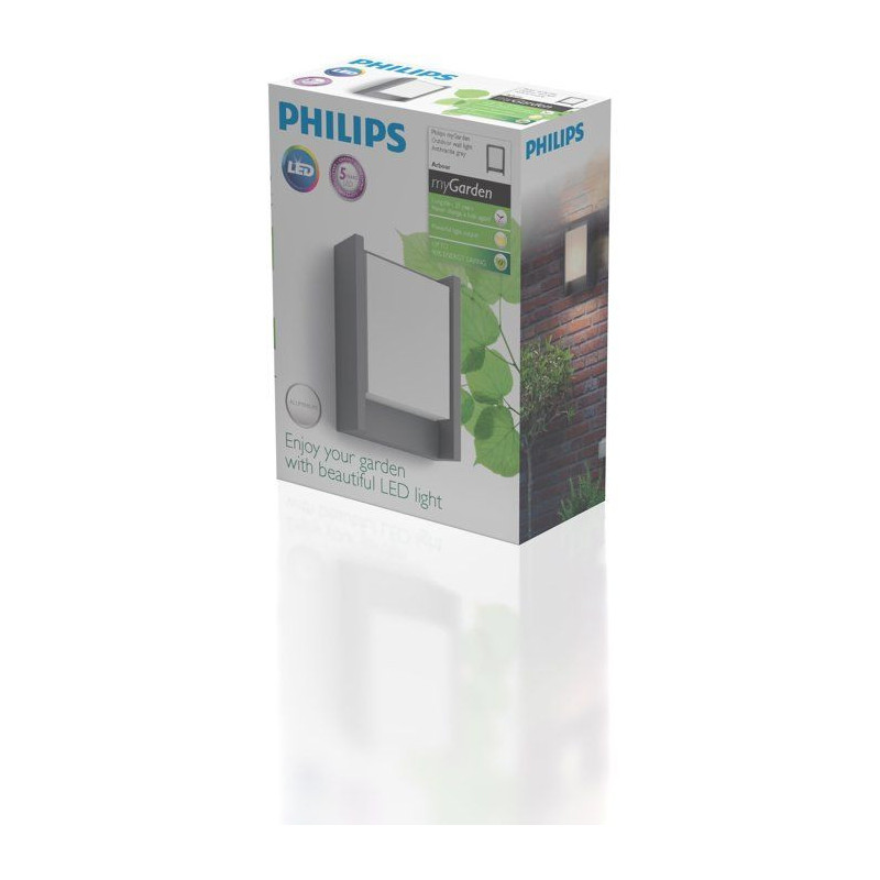 PHILIPS Arbor outdoor wall light 1x6W 230V - Anthracite