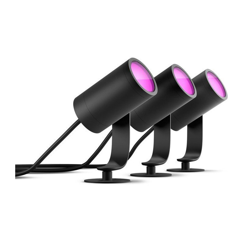 PHILIPS Kit of 3 connected spots HW & CA Lily 8W - Anthracite