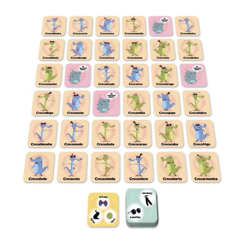 RapidCroco - Asmodee - Investigation game - 32 Suspect 1 guilty