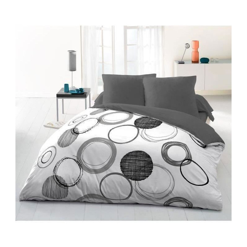 Darace microfibre duvet set - 1 duvet cover 220 x 240 cm + 2 pillowcas