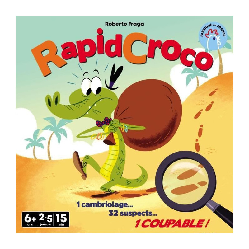 RapidCroco - Asmodee - Investigation game - 32 Suspect 1 guilty