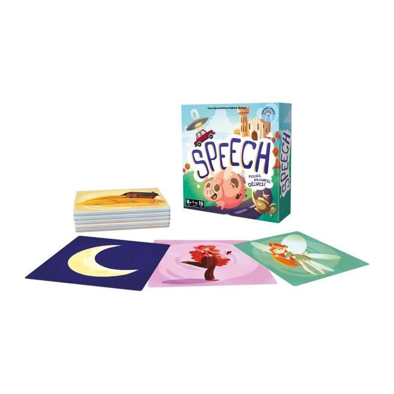 Speech - Asmodee - Invent a story - 4 game modes - 15 minutes - Ages 8