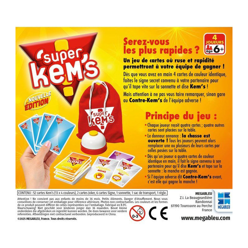 MEGABLEU Card Game - Super Kems (Small Box)