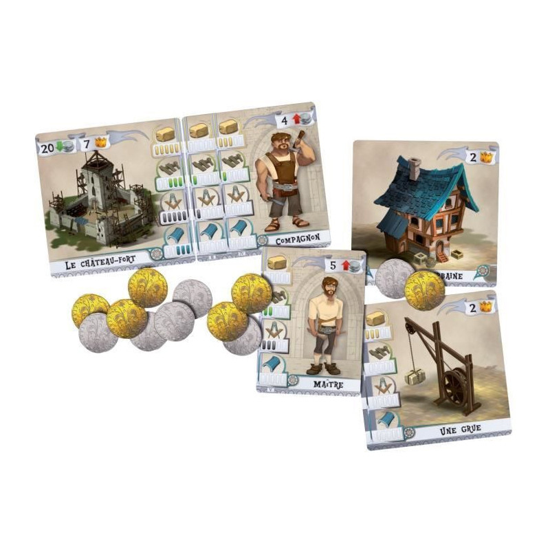 Builders (The): Middle Ages - Asmodee - Party game - From 10 years old