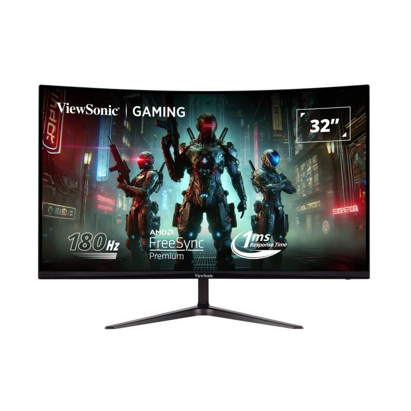 Curved PC Gaming Screen - VIEWSONIC VX3218 - PC - MHD - 32 FHD - VA Pa