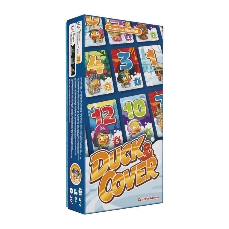 Duck & Cover - Captain Games - Card Game 8 Years+ - 2 to 7 Players - 2