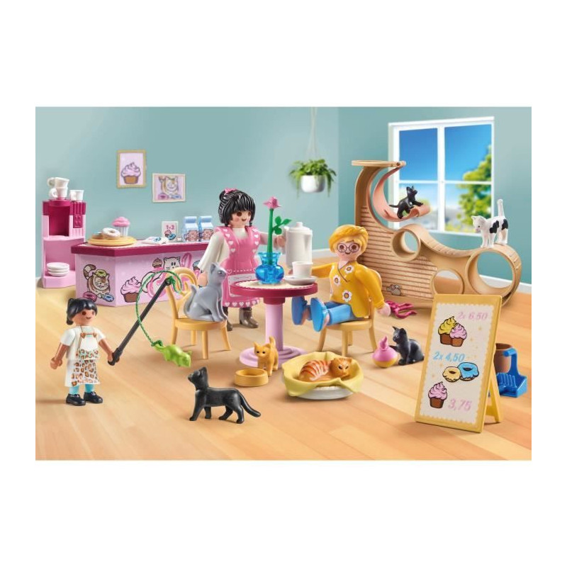 PLAYMOBIL 71744 Cat bar with 6 cats and characters