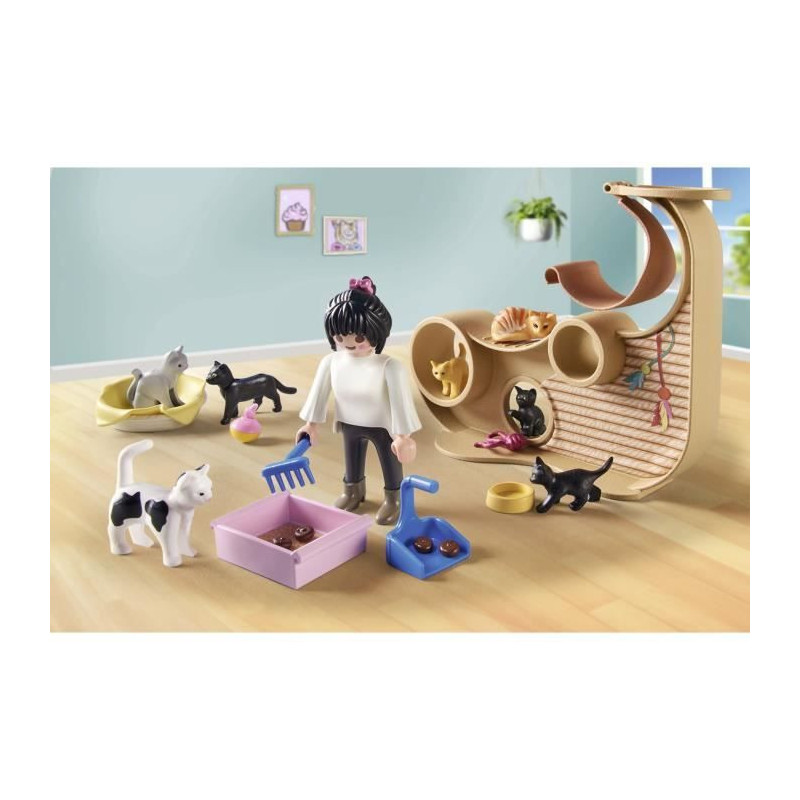 PLAYMOBIL 71744 Cat bar with 6 cats and characters