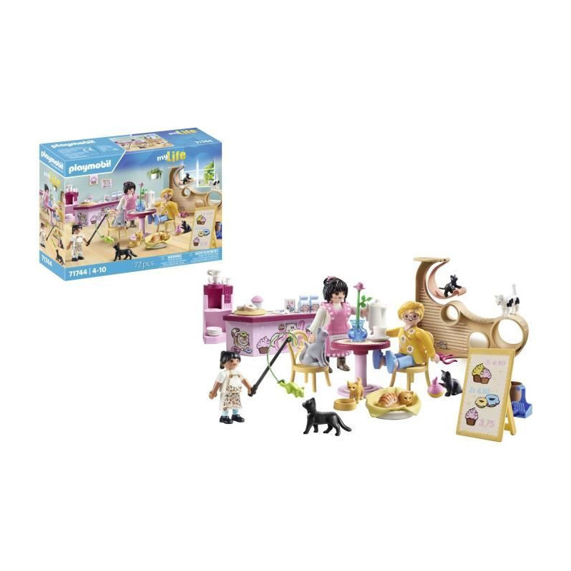 PLAYMOBIL 71744 Cat bar with 6 cats and characters
