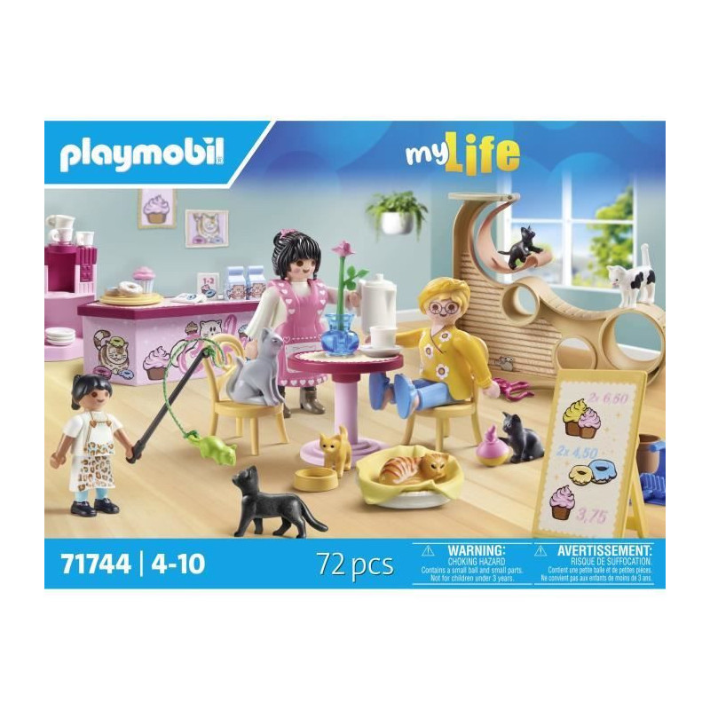 PLAYMOBIL 71744 Cat bar with 6 cats and characters