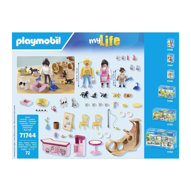 PLAYMOBIL 71744 Cat bar with 6 cats and characters
