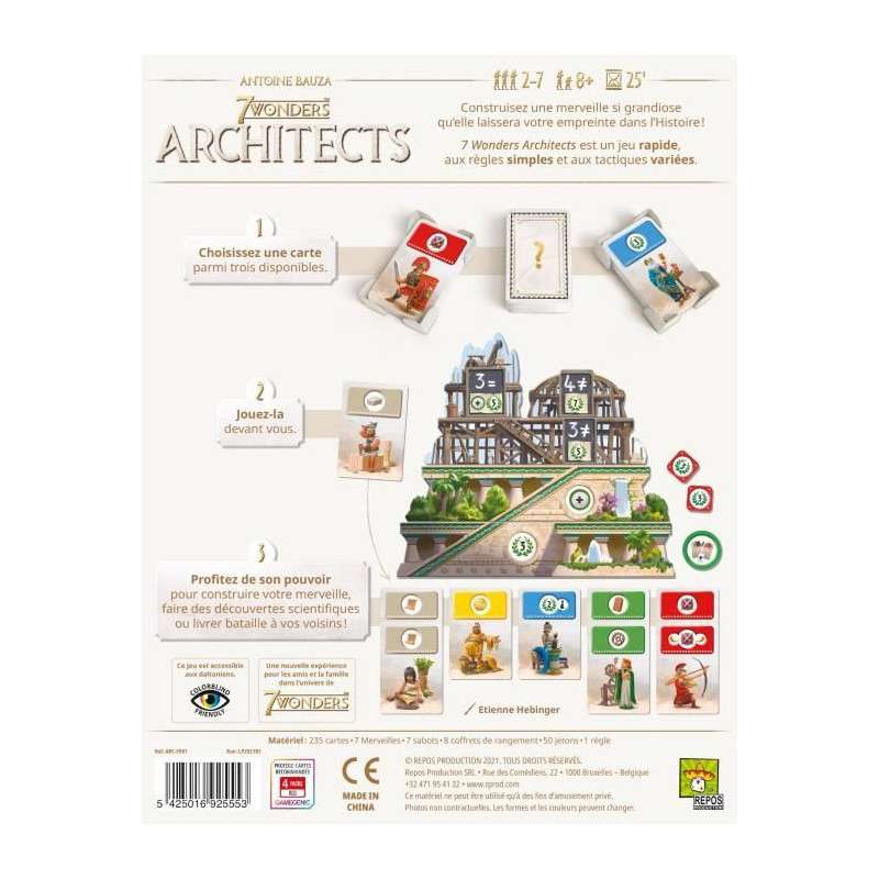 ASMODEE - 7 Wonders: Architects - Age: 8+ - Number of players: 2-7 - M