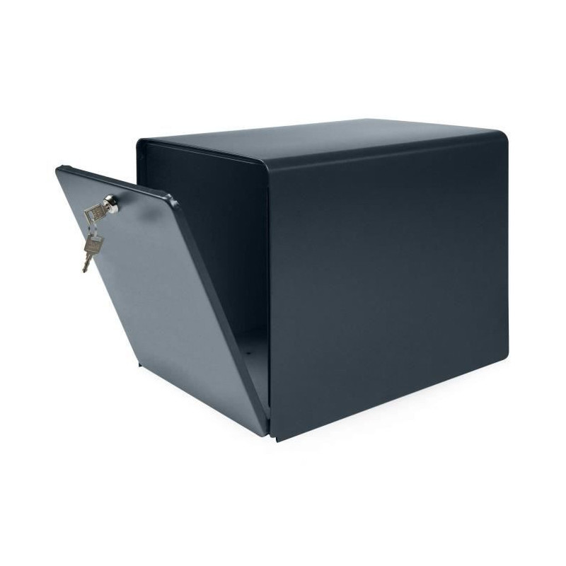 BURG WACHTER Galvanized Seaside Letterbox - 2 doors - Anthracite Gray