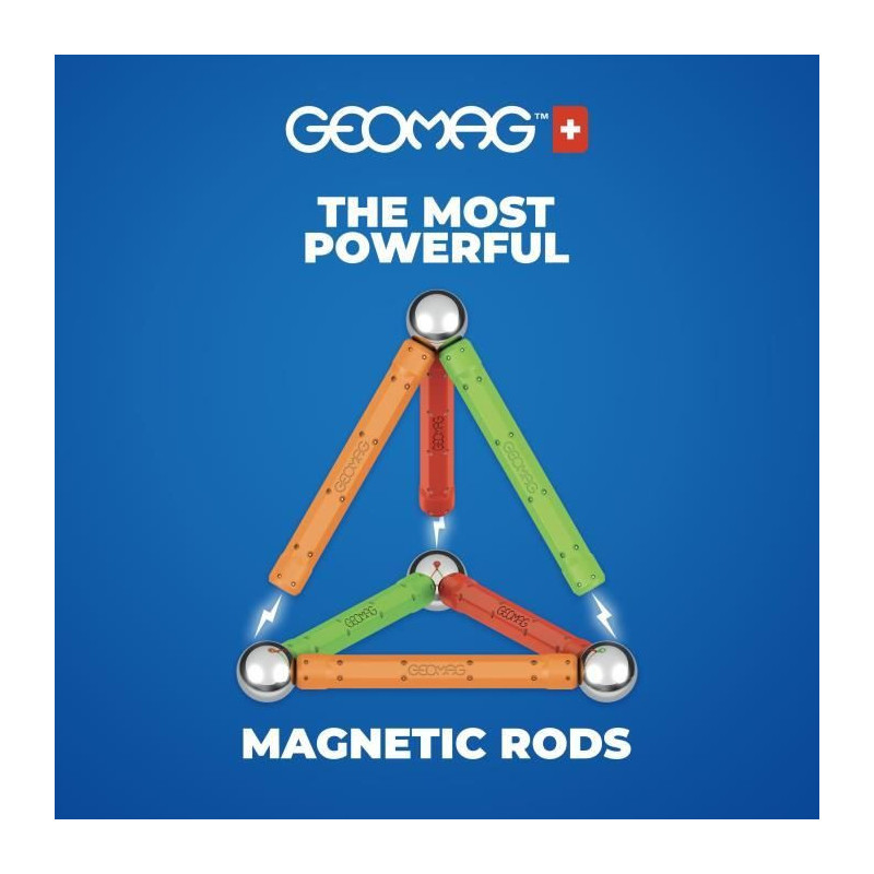GEOMAG CLASSIC, SUPERCOLOR PANELS 35 pcs, magnetic construction, educa